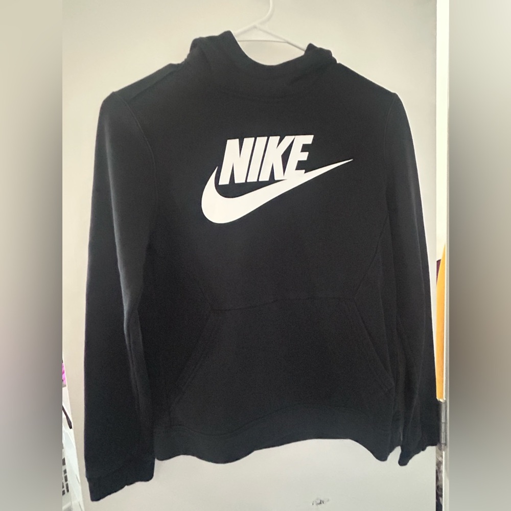 Nike Boys Black Logo Hoodie